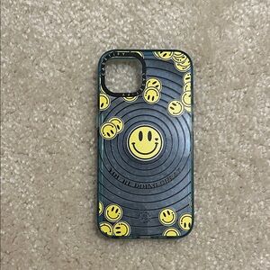 Casetify Black and Yellow Smiley Phone Case